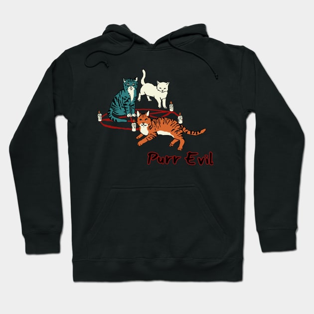 Purr Evil Hoodie by BilliamsLtd